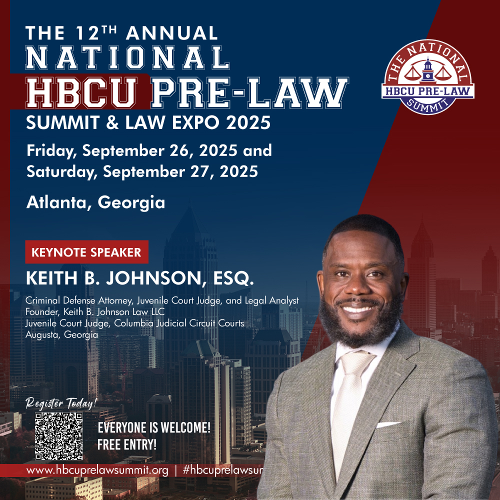 HBCUPreLawEvent's tweet image. 🌟 Keynote Speaker Alert! 🌟
 We’re excited to welcome Keith B. Johnson, the 1st Black male president of the Augusta Bar Association, as a Keynote Speaker at the 12th Annual HBCU Pre-Law Summit, Sept 26–27 in Atlanta!

Register: bit.ly/4m9EUwz 
 #HBCUPreLaw #PreLaw