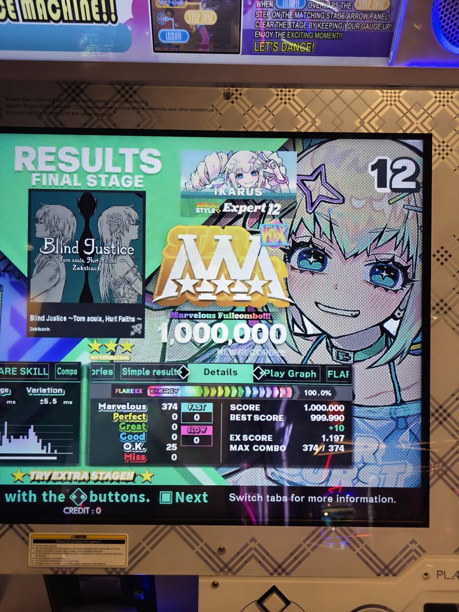 Quick session!!

▫️Blφφdy Cφncertφ CSP-17 999,590 PFC (this 17 is brutal!!)
▫️INNOCENCE OF SILENCE ESP-12 1,000,000 MFC (been chasing this one for a while, very happy to finally get it!!)
▫️Blind Justice ~Torn souls, Hurt Faiths~ ESP-12 1,000,000 MFC