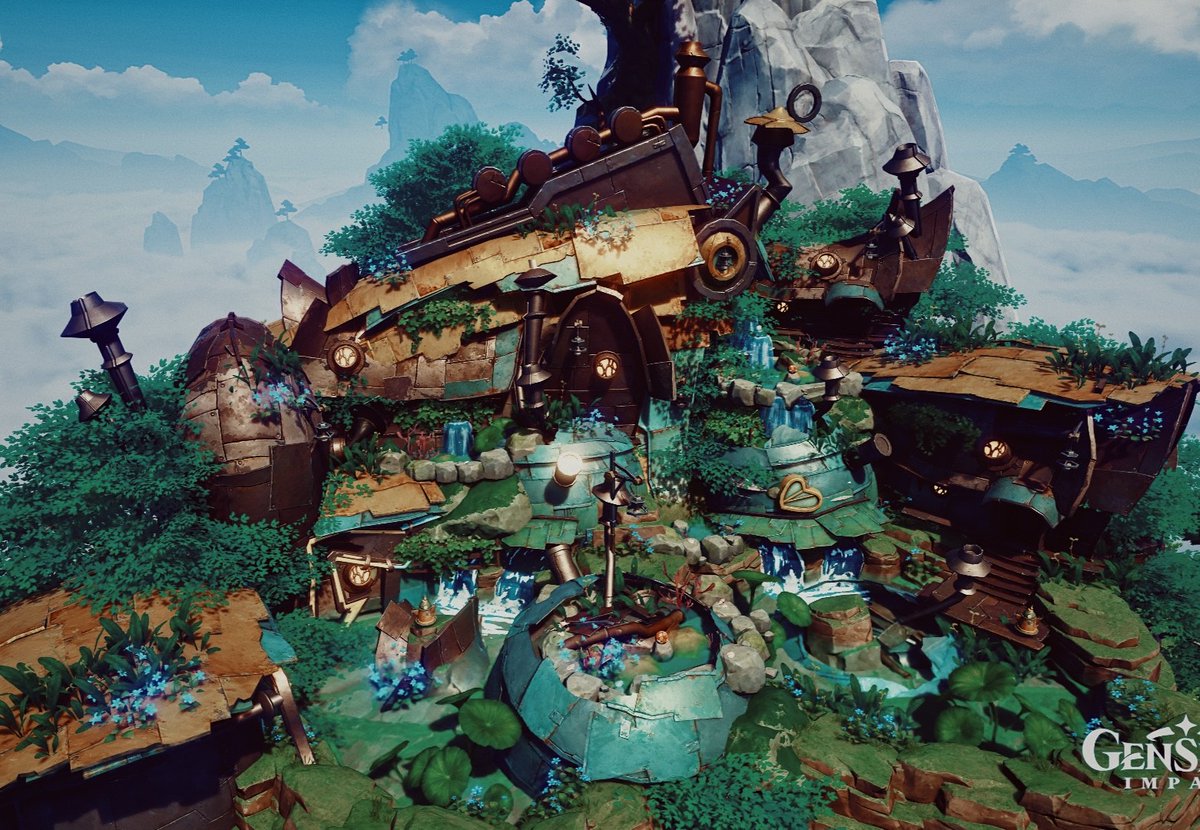 scaramouch3d's tweet image. Aino's workshop 

#原神  #塵歌壺 #sereniteapot #原神ハウジング #GenshinImpact