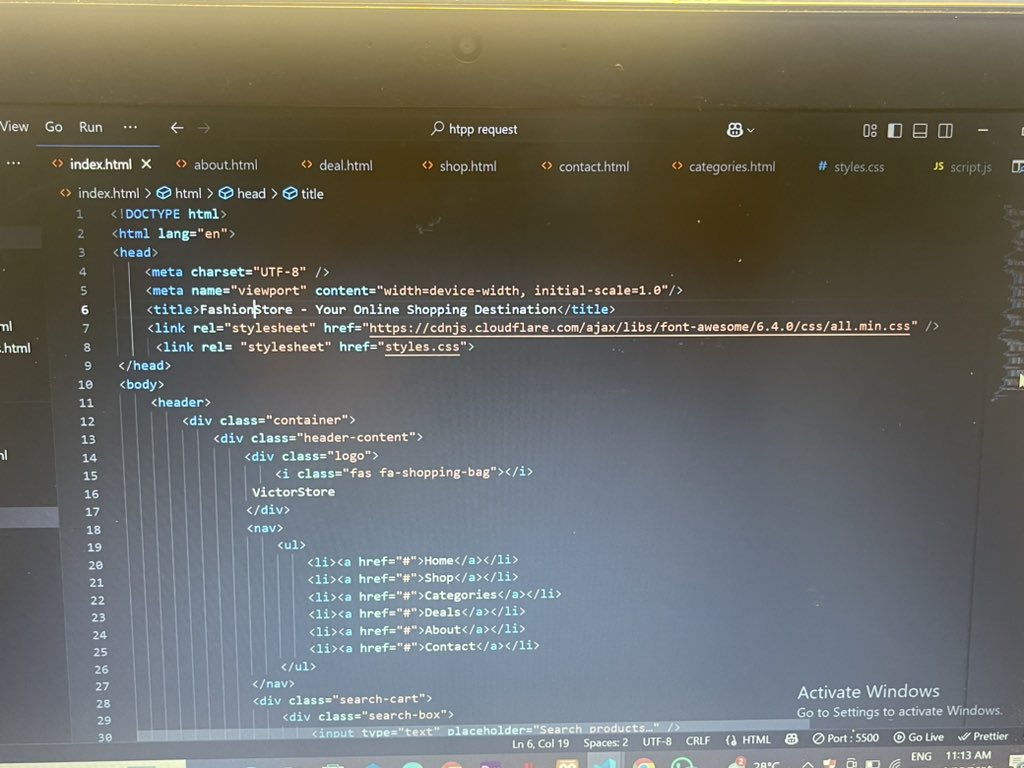 VOlatunji107's tweet image. Excited to share my latest project -VictorStore!
A modern eCommerce site with:
Dynamic product listings (API-powered) Categories, deals & filters
Clean responsive UI
Check it out 👇
victorshop.netlify.app
#WebDev #eCommerce #JavaScript #CSS #HTML