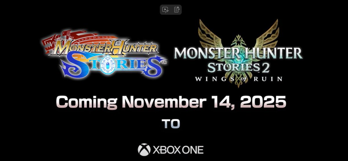 JezCorden's tweet image. YAYYYYYYYYYY. 

Monster Hunter Stories + 2: Wings of Ruin coming to Xbox One / Xbox Series X|S.