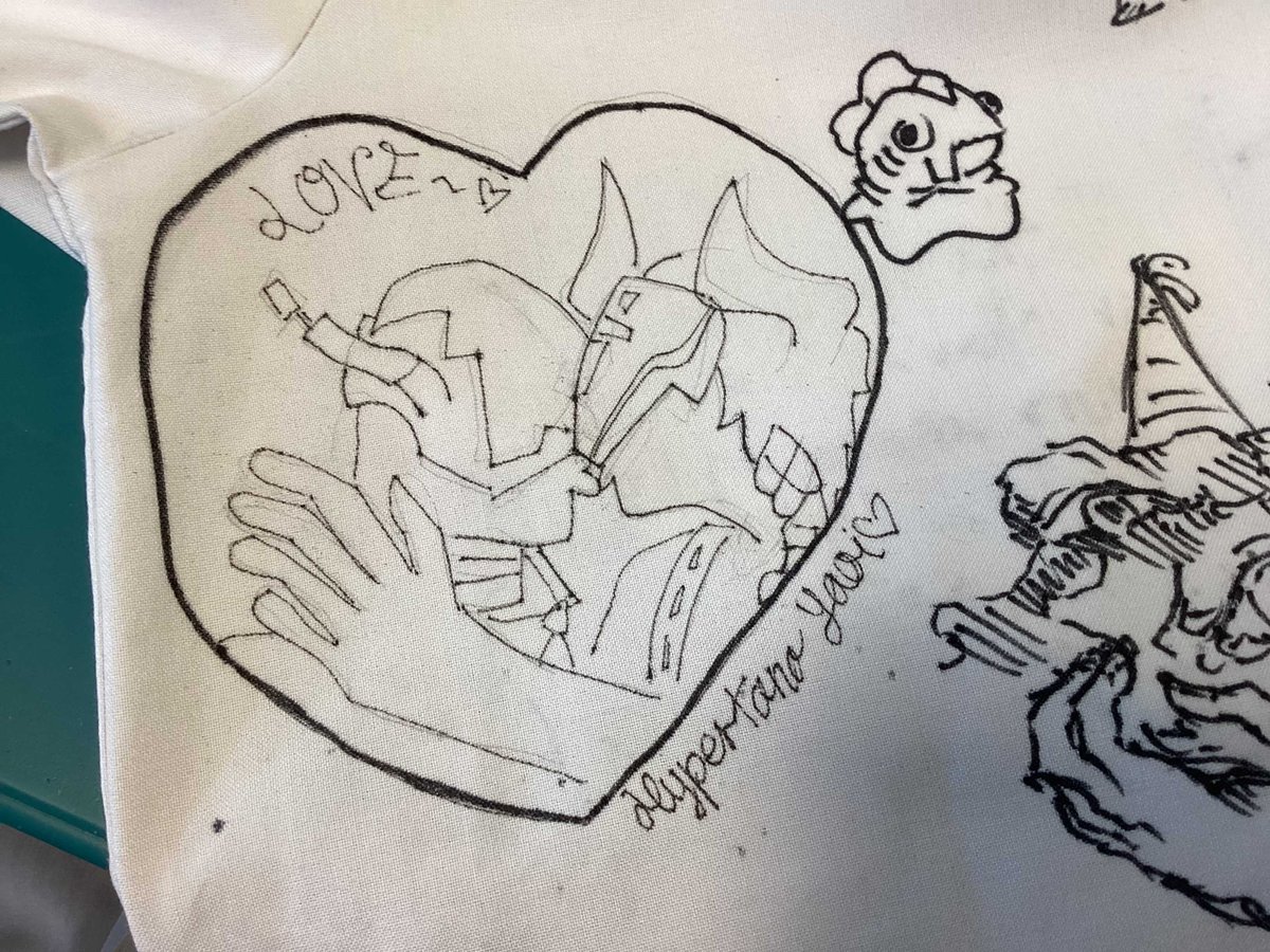 my friend drew hypertana on my shirt.