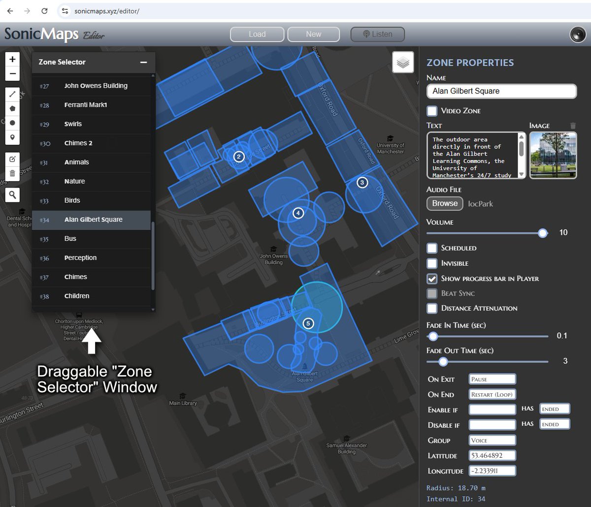 We've added a sleek, draggable Zone Selector window to facilitate content management in complex projects with many overlapping zones.
Try it out! 👉sonicmaps.xyz (10-days free trial)
🔧#WebDev #SonicMaps #Editor
Thank you for your valuable feedback and ongoing support!