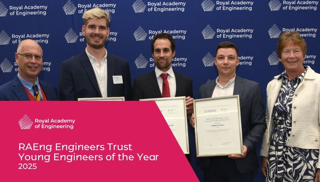 RAEngNews's tweet photo. Making the world safer, cleaner, greener, and fairer – congratulations to the Young Engineers of the Year celebrated at our AGM this week, supported by @WCoEngineers. Find out more and submit your nominations for next year’s winners today: https://t.co/Vj7KarbKau #RAEngAwards https://t.co/Hd5UtAbi0C