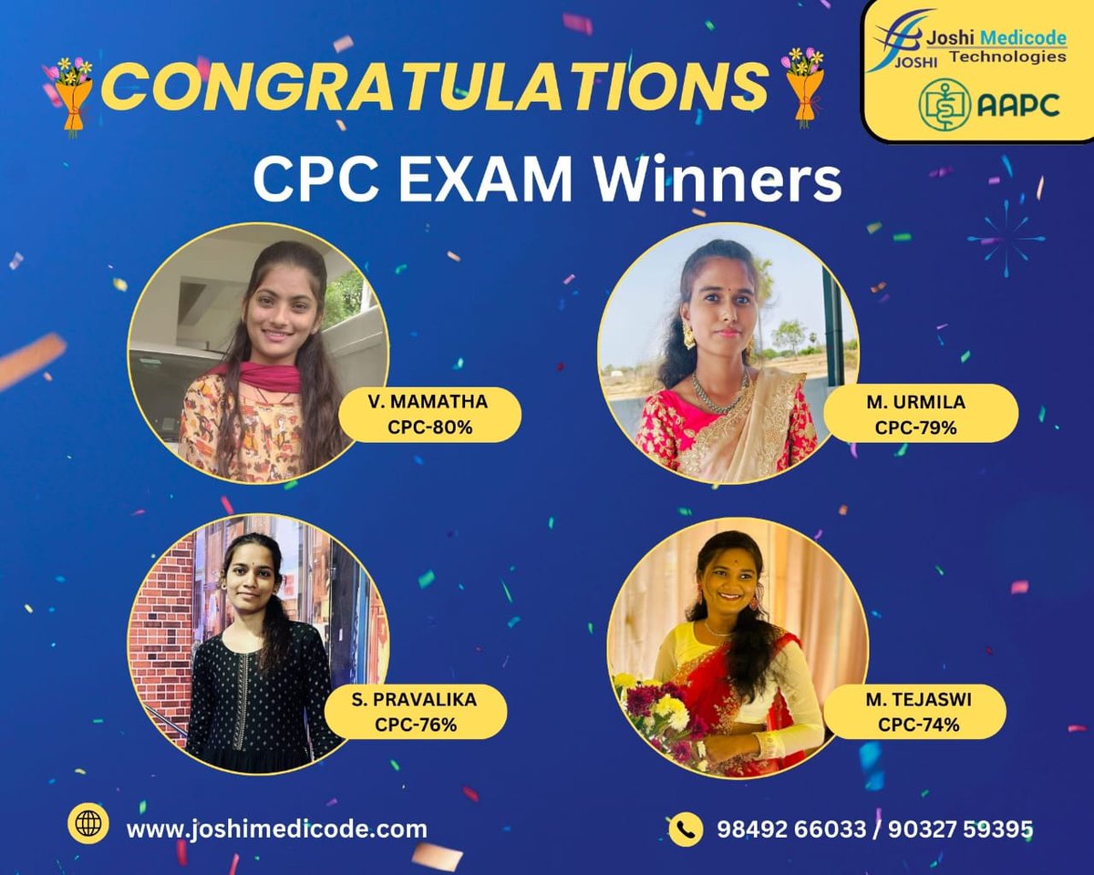 joshimedicode's tweet image. With their guidance and expertise, I am confident in achieving my goals and excelling in this ever-growing field. Here’s to a journey of growth, learning, and success!”
For More info Contact :
Ameerpet 📷9849266033 / 9032759395
Dilsukhngar 📷 9032089136
Warangal 📷9032695333…