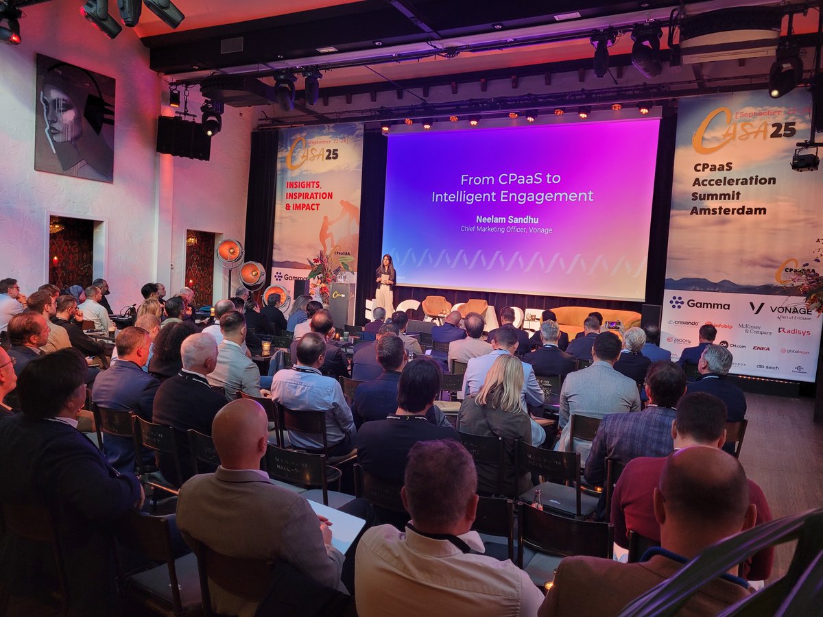 Vonage's tweet image. Great conversations and strategic insights from the CPaaS Acceleration Summit (#CASA25) in Amsterdam this week!
Over three dynamic days of hands-on workshops, thought-provoking presentations and engaging panels, telcos, API pioneers, CX leaders, and analysts came together to…