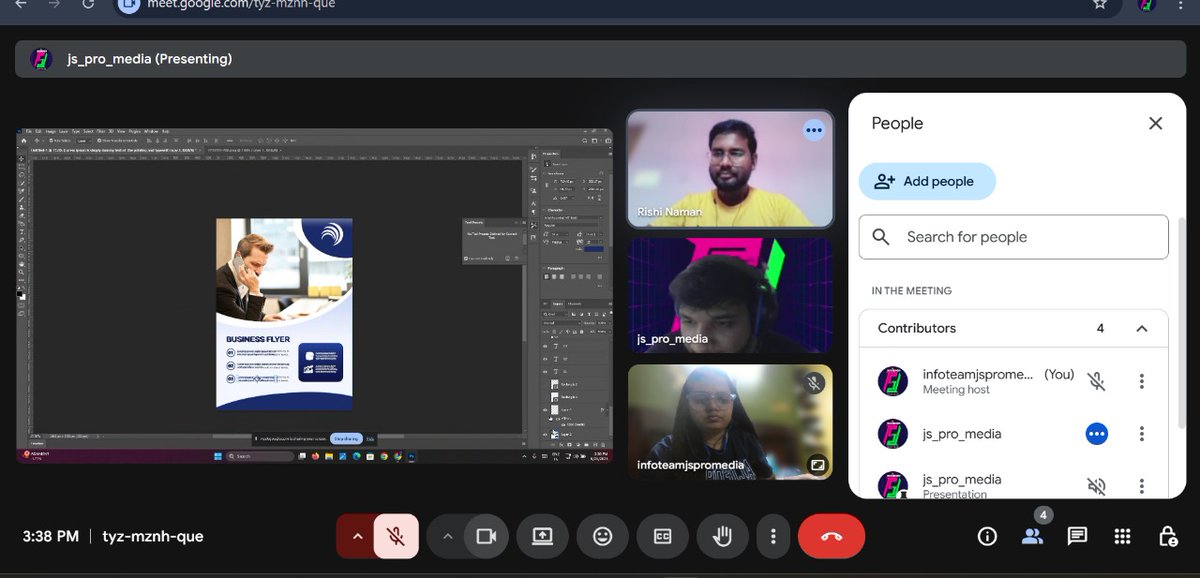 js_pro_media's tweet image. Day 14 – Graphic Design Training ✨
Today’s session was all about Flyer Design 🎨📄.

📌 Step by step guidance
📌 Hands-on practice in Photoshop
📌 Real-world design applications

#GraphicDesignTraining #FlyerDesign #Day14 #JSProMedia #DesignSkills