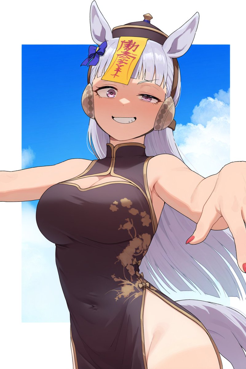 circle_ueponzu's tweet image. Golshi Becomes a Jiangshi🐎👻✨