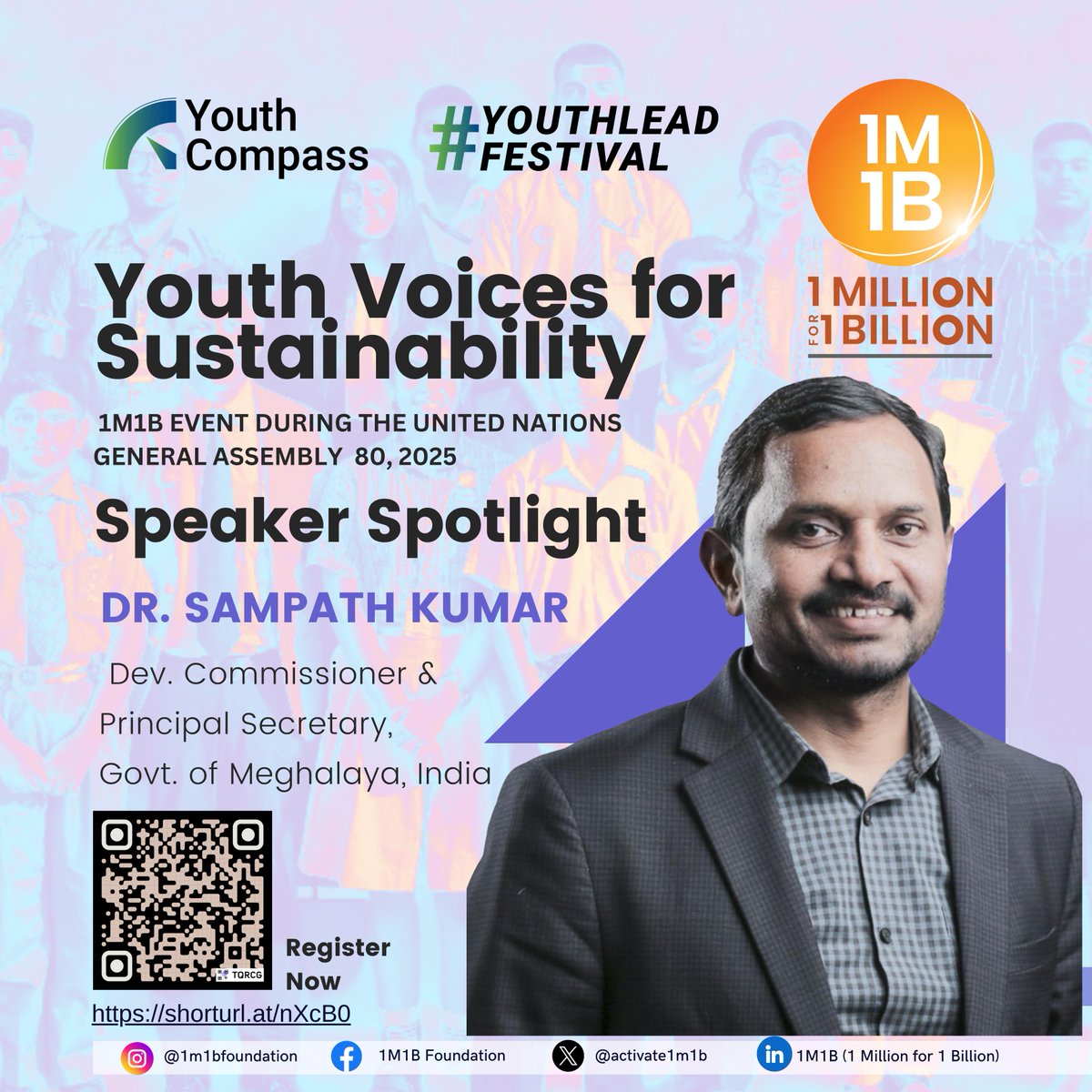 scep_meghalaya's tweet image. Meghalaya’s State Capability Enhancement Project (SCEP) joins the #UNGA80 side event “Youth Voices for Sustainability.”

🕠 Sept 26 | 5:30–6:30 PM IST
🎙️ Spotlight: Dr. Sampath Kumar, IAS, Development Commissioner

Join us in reimagining public systems

#SCEP #Meghalaya