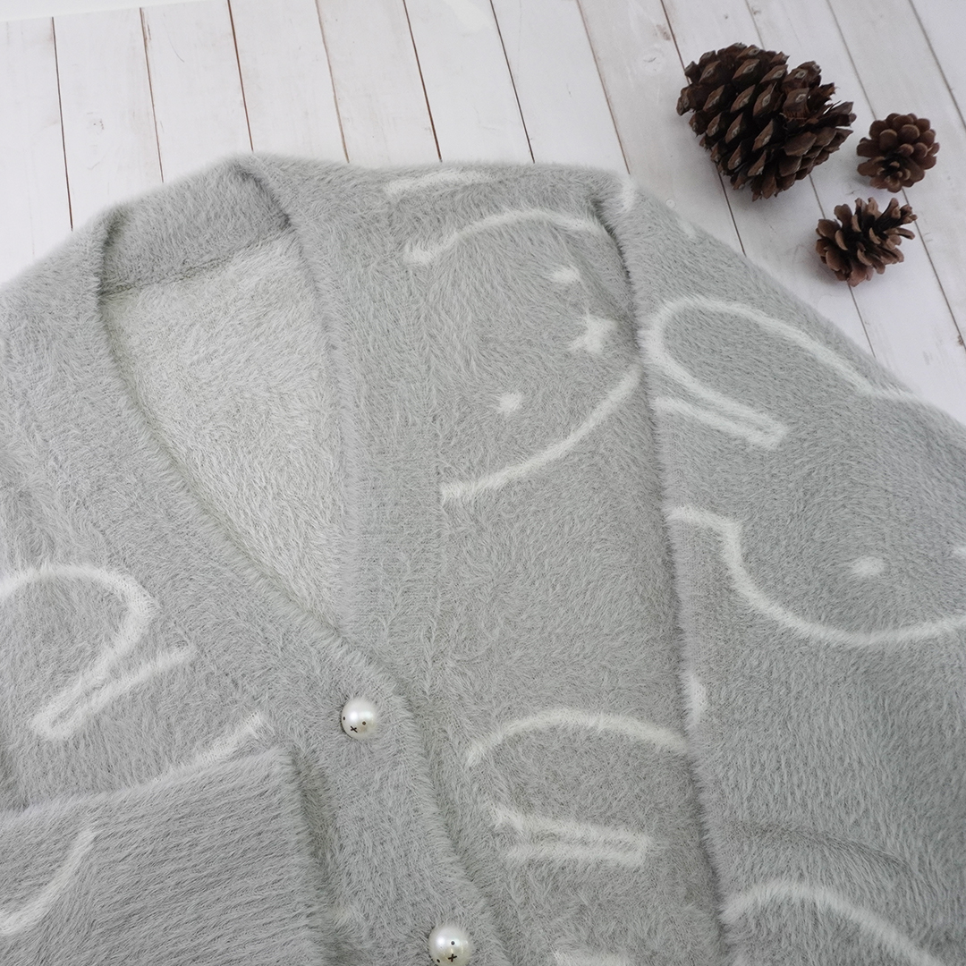 miffy style限定 ニットカーディガン gray miffy style限定 ニットカーディガン gray ミッフィースタイル