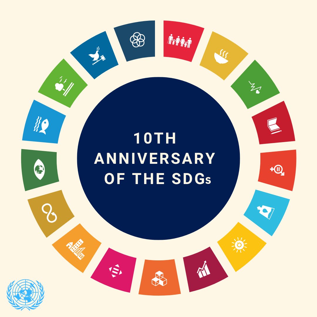 On this day in 2015, world leaders adopted the 2030 Agenda and 17 Sustainable Development Goals, an ambitious blueprint for peace, prosperity &amp; planetary health.

10 years later, we celebrate progress, confront setbacks, and recommit to leaving no one behind.

#GlobalGoals #TBT