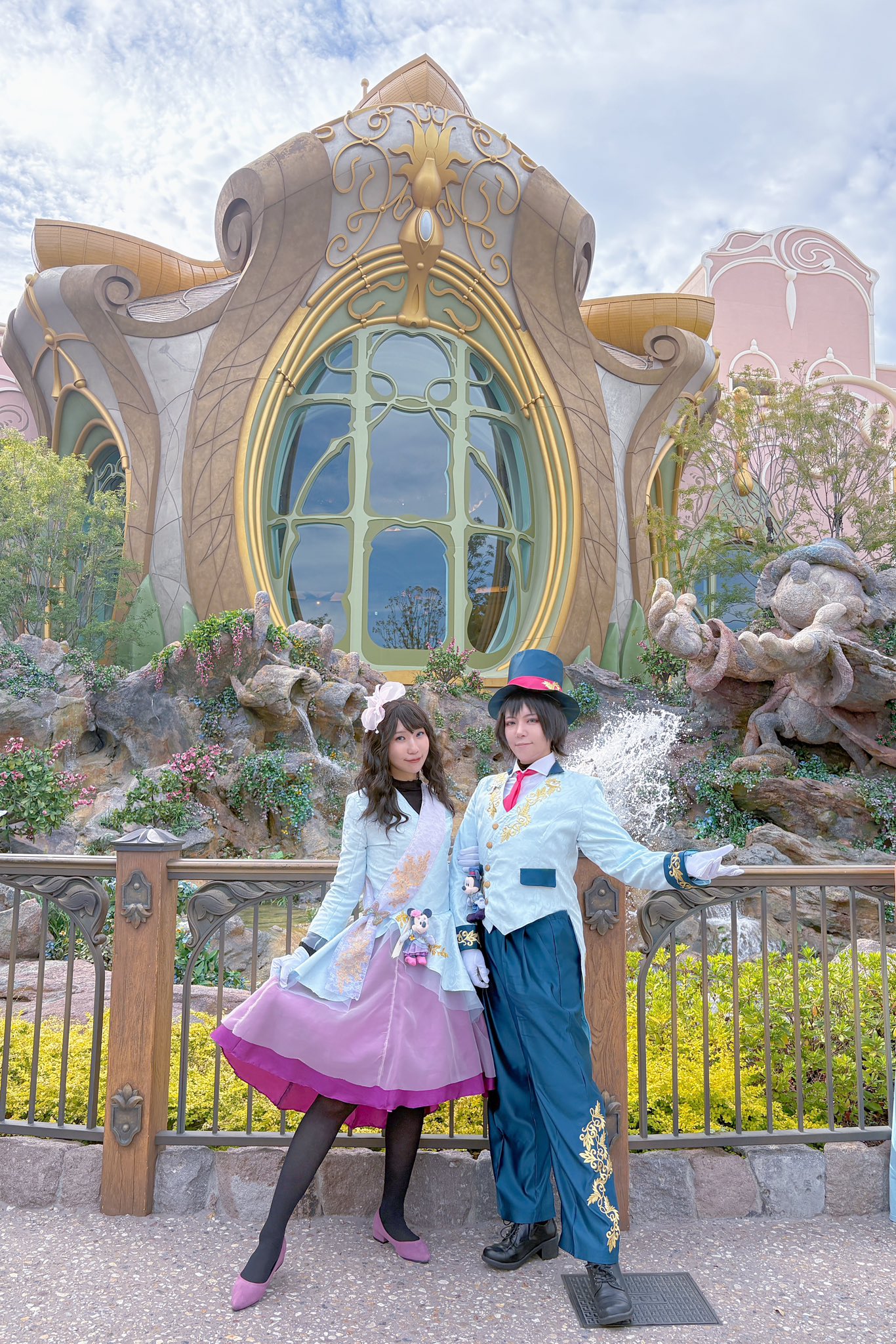 ファンタジースプリングス　コスプレ　衣装　ミニー　dハロ ディズニー ファンタジースプリングス ミニーマウス ワンピース