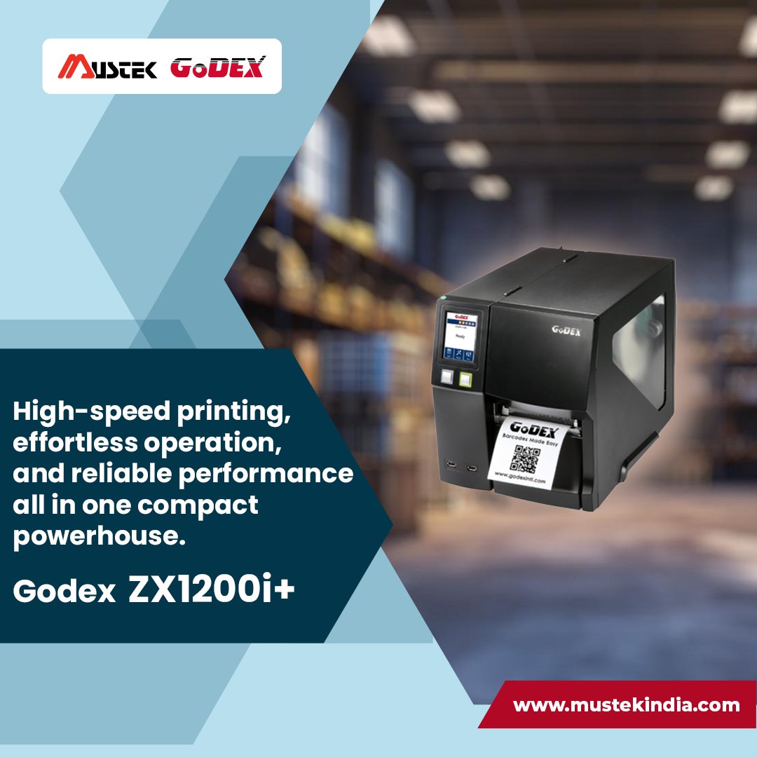 Mustek372260's tweet image. Boost your printing speed with the Godex ZX1200i+

✅ High-speed printing
✅ Effortless operation
✅ Reliable performance

#GodexPrinter #ZX1200iPlus #LabelPrinter #HighSpeedPrinting #ReliablePerformance #WarehouseSolutions #BusinessGrowth #MustekIndia