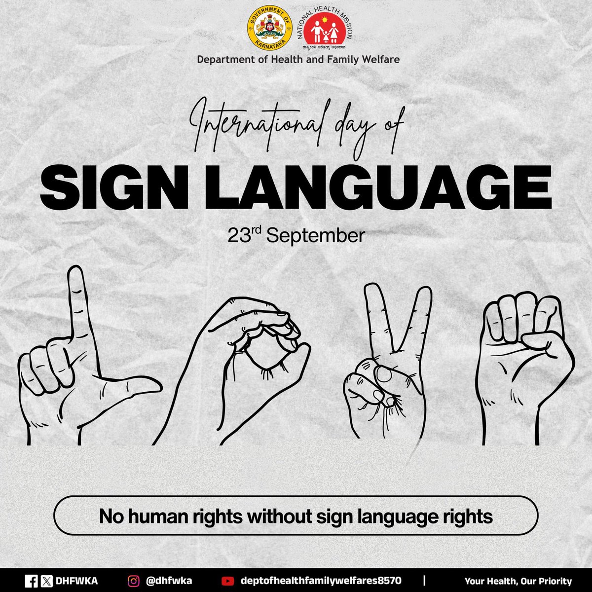 SupriyaPri64561's tweet image. Every gesture tells a story.
On Sign Language Day, let’s commit to a world where everyone is heard — in every language.
#SignLanguageDay