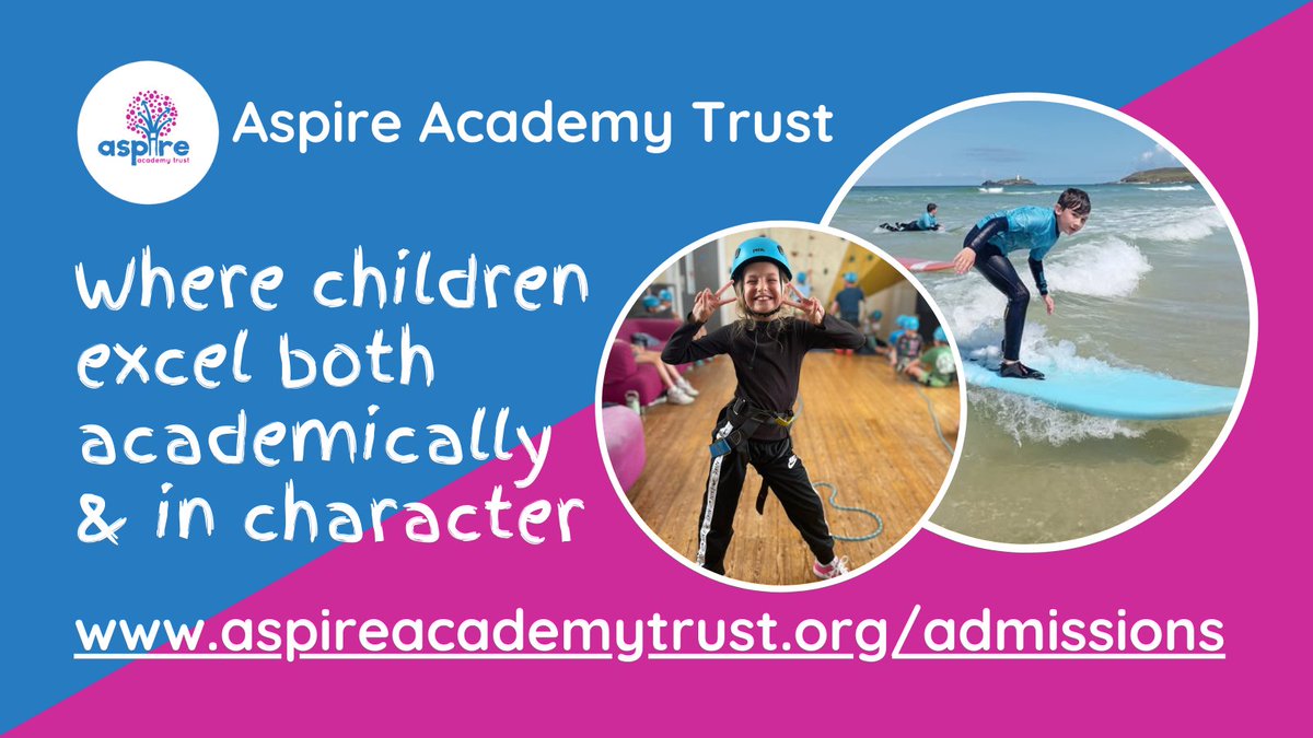 ‼️REMINDER‼️The online admissions portal is currently open for primary school applications so visit our website to see a complete list of our Cornish schools!  🟰🟰Apply directly at cornwall.gov.uk/schools-and-ed… #iAspire #bettertogether