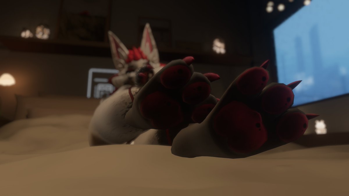 Kneel before the BEANS!
(#VRChat) - (#paws) - (#novabeast)