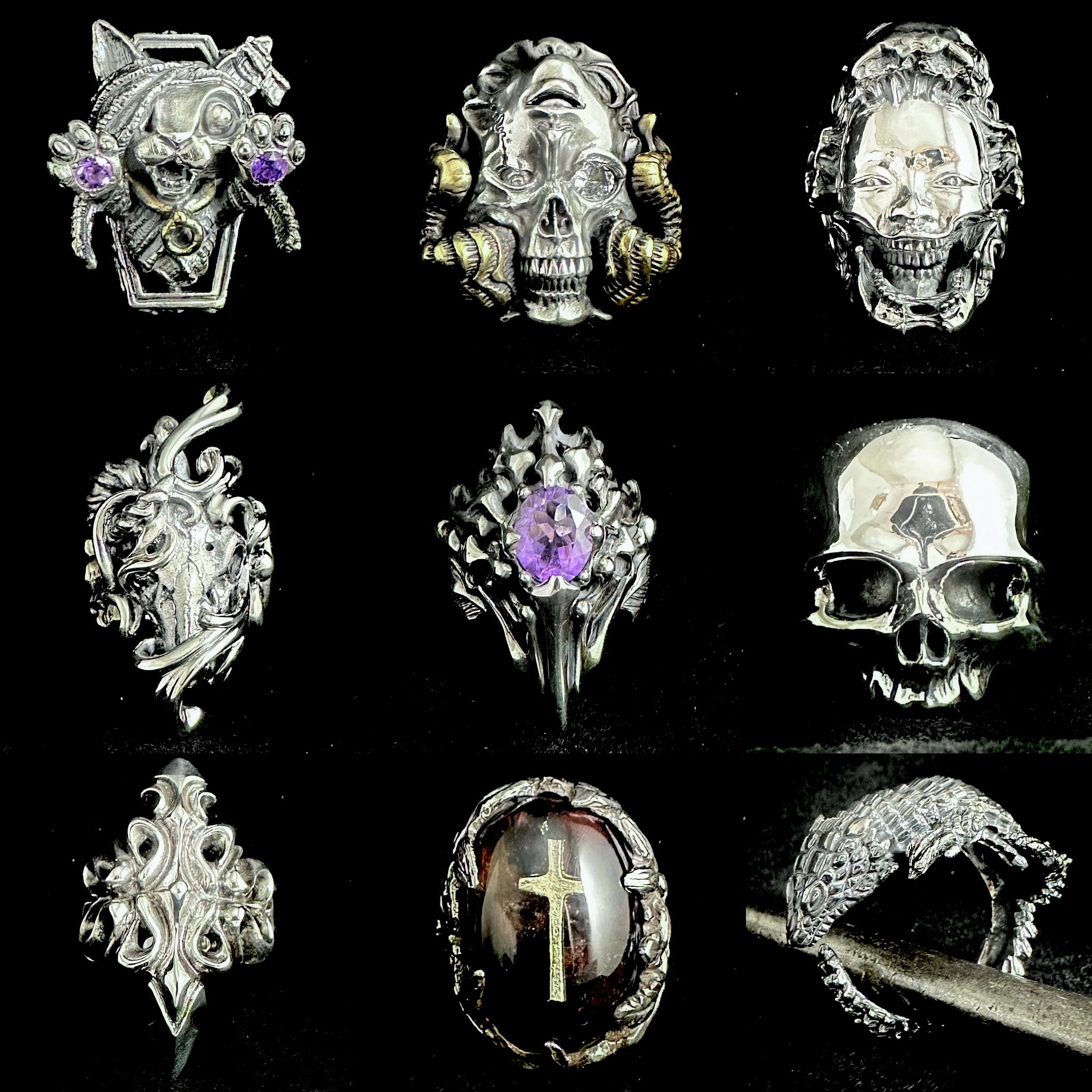 Nil:GRAVE シルバー ピアス Nil:GRAVE-ニルグレイヴ-焔ーほむらー