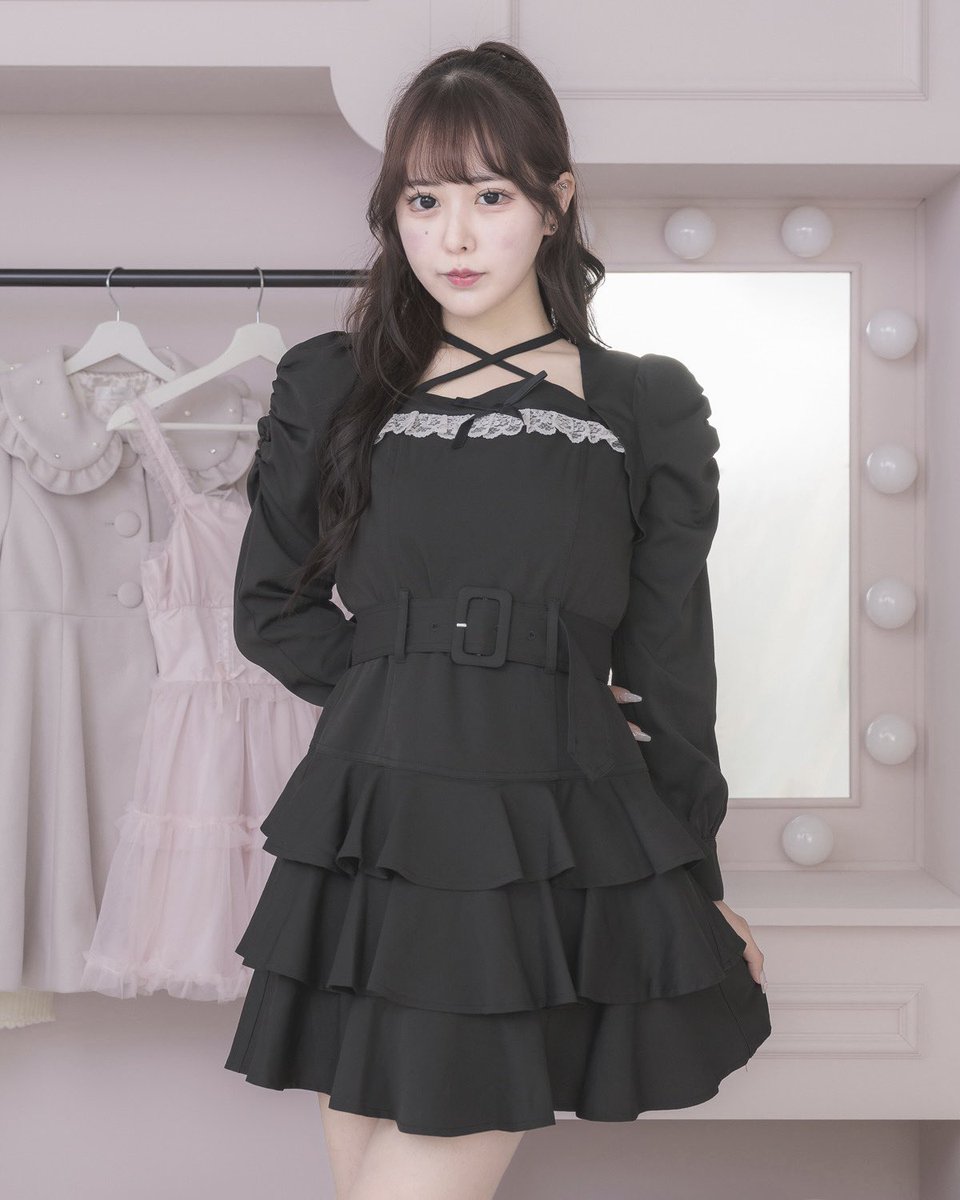 piumリボンカラーセットアップ ブラック piumリボンカラーセットアップ