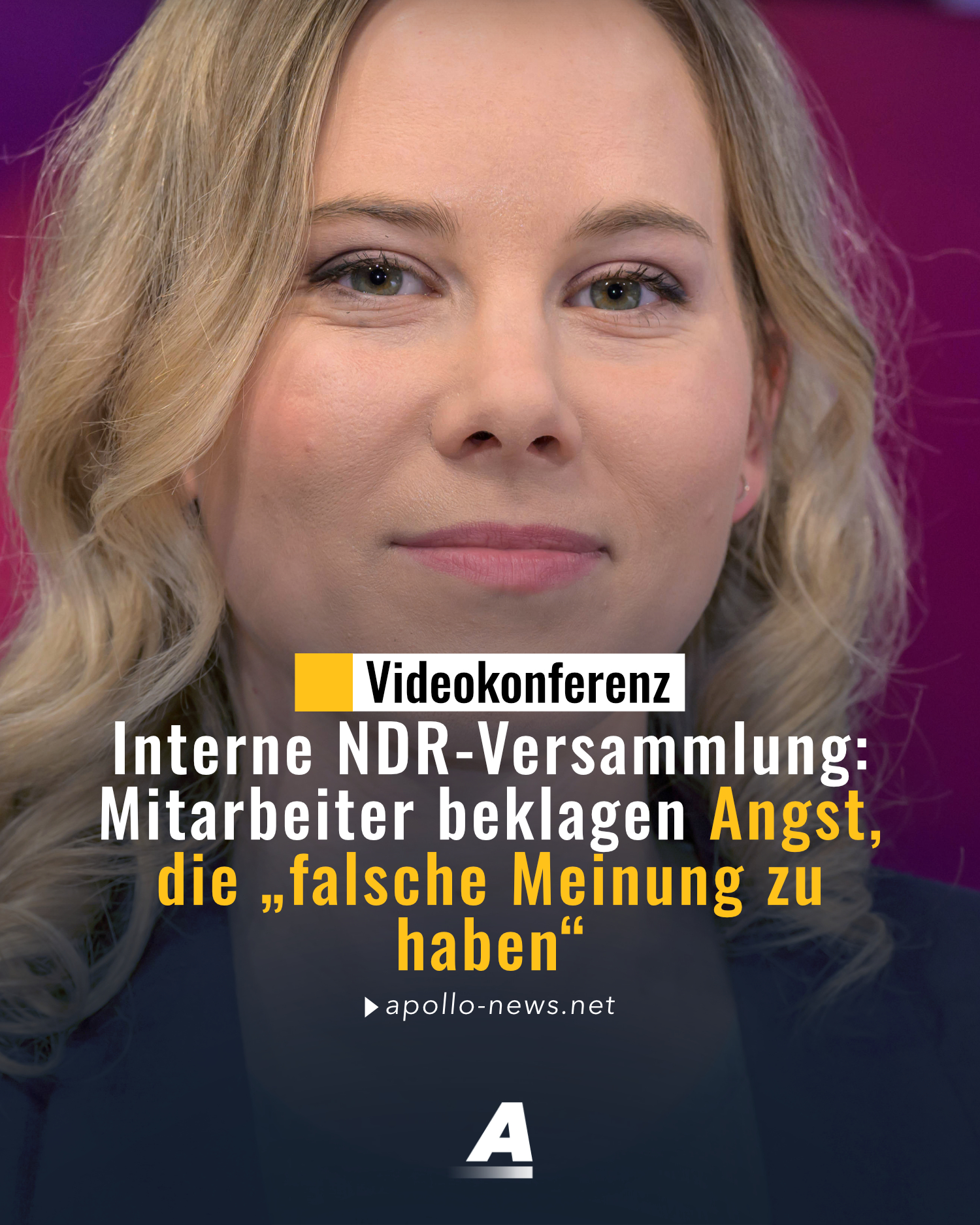Am Montag kam es beim NDR zu einer Versammlung in Bezug auf den Rausschmiss von Julia Ruhs. Dabei bi...