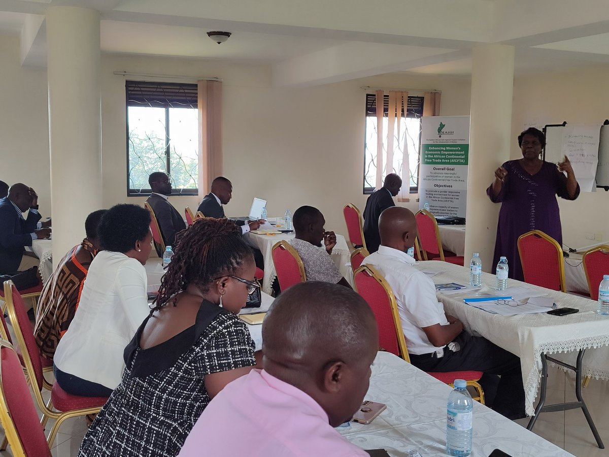 Notable challenges impacting gender-responsive &amp; inclusive policies:
- 📊 Scarce data on PWDs in trade statistics 
- 🤝 Gaps in stakeholder engagement &amp; policy review participation among others 
Addressing these can unlock pathways for women, youth &amp; PWDs.