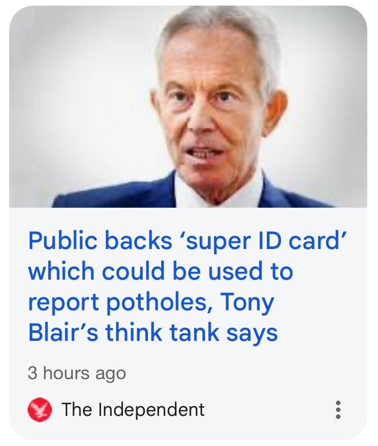 'If we let the roads fall apart, they'll be BEGGING for ID cards...MWAHAAHAA!'