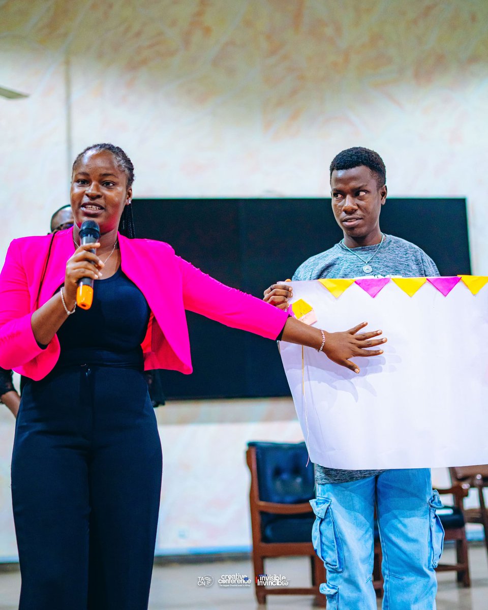 CreativeXComm's tweet image. Our second game session was all about turning given items into something unique. 
The ideas wowed the crowd creativity + teamwork in action!

Lesson: it’s not just what you create, but how you pitch &amp;amp; communicate its value. 💡

#CreativeConference #BeninCreatives #TACN