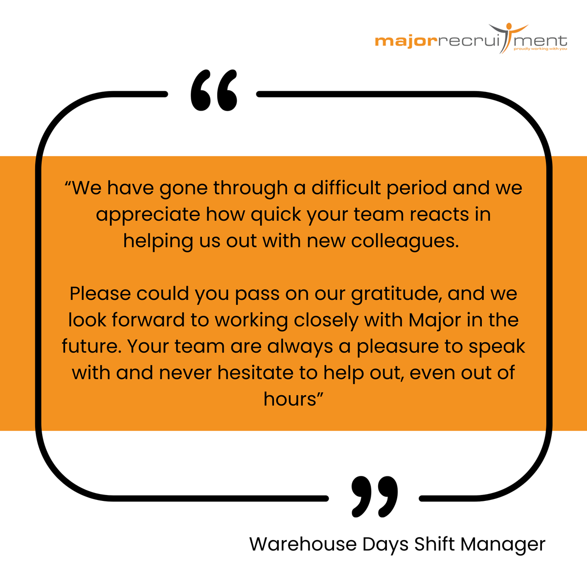 Day made!

When you receive an email like this, it makes all the hard work while.

#majorreview #feedback #thankyou #wigan

Well done to the Wigan Team!