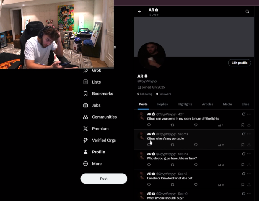 FactInsights27's tweet photo. is adin okay? why does he have a twitter where he talks to himself? https://t.co/4uTe0IKzhX
