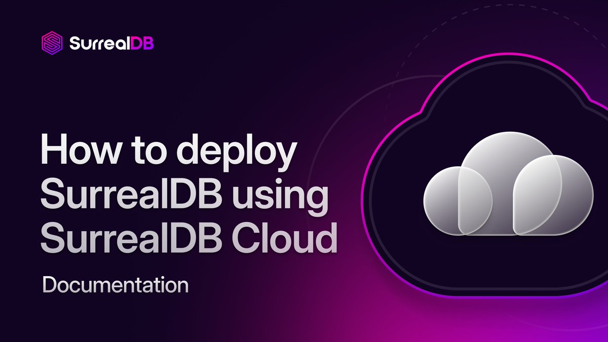 SurrealDB's tweet image. Ready to build your next app using our multi-model database? Try SurrealDB Cloud, our fully managed database service, for a seamless deployment experience. Follow the step-by-step guide to create your first instance. 👉 sdb.li/3TR4MkY