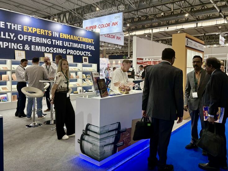 Minerva were back in Barcelona last week at #labelexpo delivering this masterpiece for our good friends at the UEI Group, all the way from Kansas City! Hope it went well guys, already looking forward to 2027 😀 #labelexpoeurope #boothbuilders #standdesign #internationaltradeshows