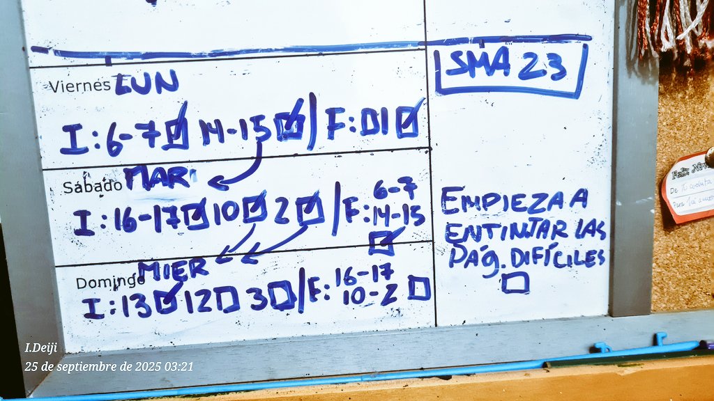 ☆En veces, organizarse para completar una obra es simplemente pensar: Qué es lo más importante para hacer ahora?

☆ Sometimes, to organize one's tasks is just a matter of thinking: What's the most important thing to do right now? 
#sma23