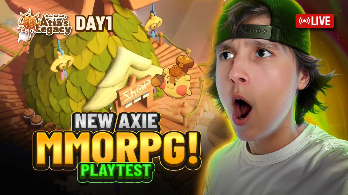 The <a href="/AxieInfinity/">Axie Infinity</a> mmorpg playtest is live!

❤️Like + Retweet for exposure

Stream link below