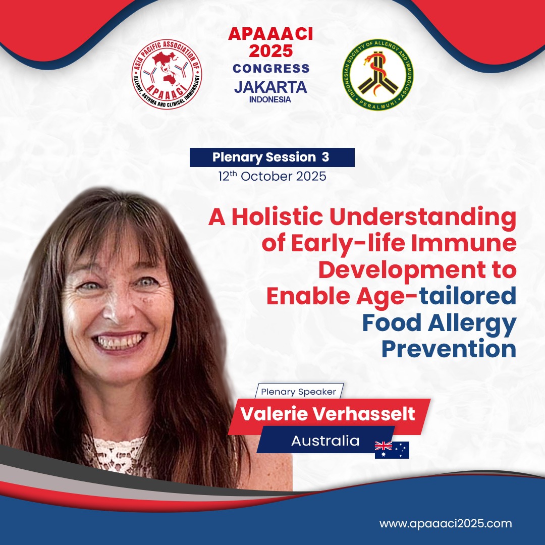 APAAACI2026's tweet photo. 🧬 Plenary Session 3: Navigating a New Era of Allergy Prevention &amp; Treatment
📍 Oct 12 | #APAAACI2025 Jakarta

💡 Discover how genetics, maternal health &amp; early interventions are transforming allergy care.

👉 Register now: https://t.co/0D4uYR7OsE

#Allergy #Immunology https://t.co/NBV1ba9P1n