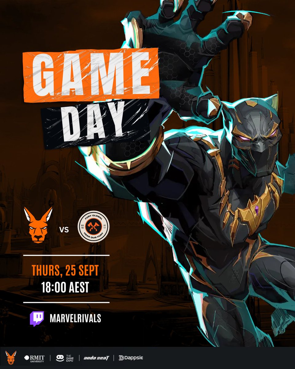 Nothing beats the thrill of GAME DAY! 😎 🫵 

Join us live tonight as Kanga battles Fury Global!

📅 25 Sept | 18:00 AEST
📺 Twitch: MarvelRivals

#KangGang🦘