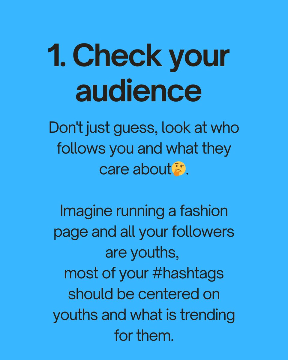 FavourGift123's tweet image. Struggling to get your posts seen? 👀

 The secret might be in your hashtags! Learn how to pick the right ones and watch your reach grow like never before 👌✅

 #SmartHashtags #growwithintention
#growth #trendingnow #socialmediamarketingtips #pages #account #amfaville