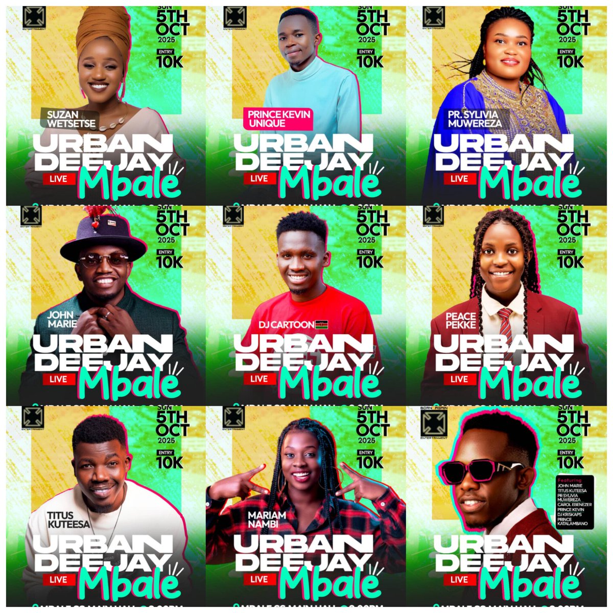 Namakali Jacob🇺🇬 (@namakalijacob) on Twitter photo <a href="/simon_omukiga/">m!lkshake.</a> Line up of performances📍Bethel Army in partnership with Born Again Entertainment presents:
URBAN Deejay Live and other talented artists at Mbale SS Main Hall this on 05 October <a href="/simon_omukiga/">m!lkshake.</a> Line up of performances📍Bethel Army in partnership with Born Again Entertainment presents:
URBAN Deejay Live and other talented artists at Mbale SS Main Hall this on 05 October