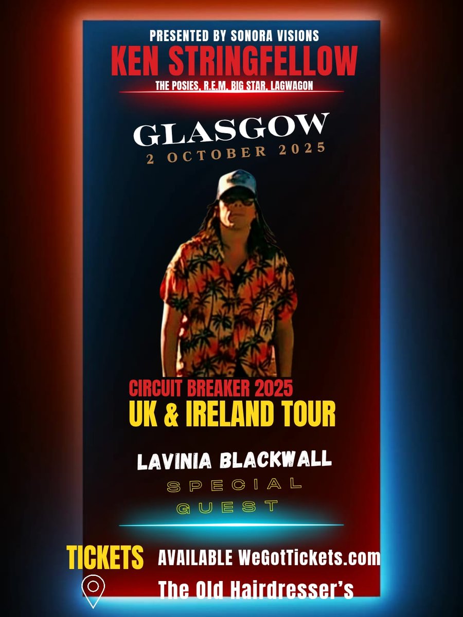 Coming up in a week - I play The Old Hairdresser's, Glasgow w special guest Lavinia <a href="/vinnieblackwall/">lavinia blackwall</a> ! 

linktr.ee/kenstringfellow for all my upcoming shows.