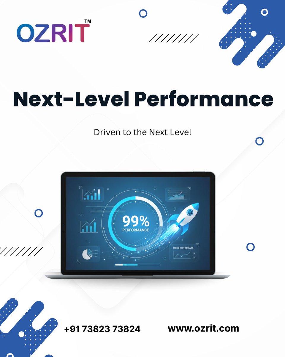 ozritdotcom's tweet image. Next-Level Performance with OZRIT 
We’re redefining speed, precision, and excellence delivering 99% performance and beyond.
It’s time to elevate your business to the next level! 
📞 Contact us: +91 73823 73824
🌐 Visit: ozrit.com
#NextLevelPerformance #OZRIT