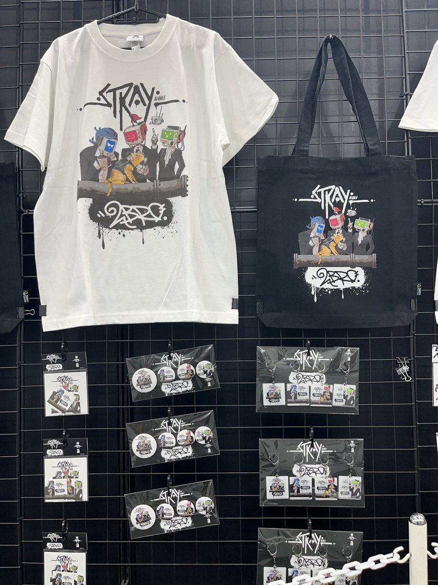 TGS2025 の会場で #2BRO. ✖️ #Stray のコラボグッズが販売されてい