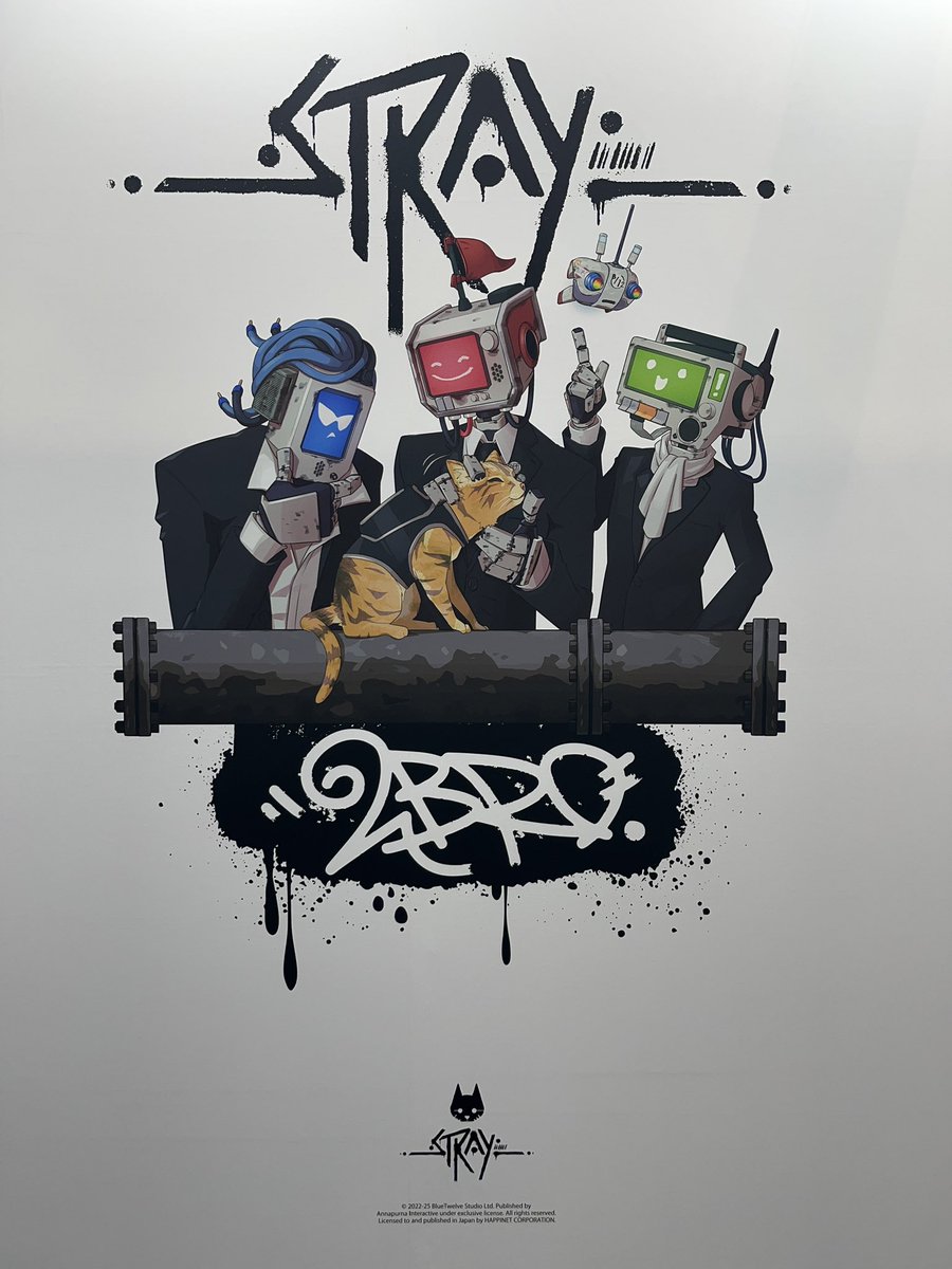 TGS2025 の会場で #2BRO. ✖️ #Stray のコラボグッズが販売されてい