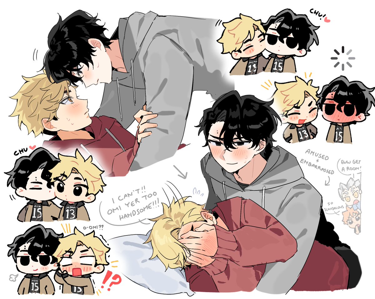 #sakuatsu flustered boyfies