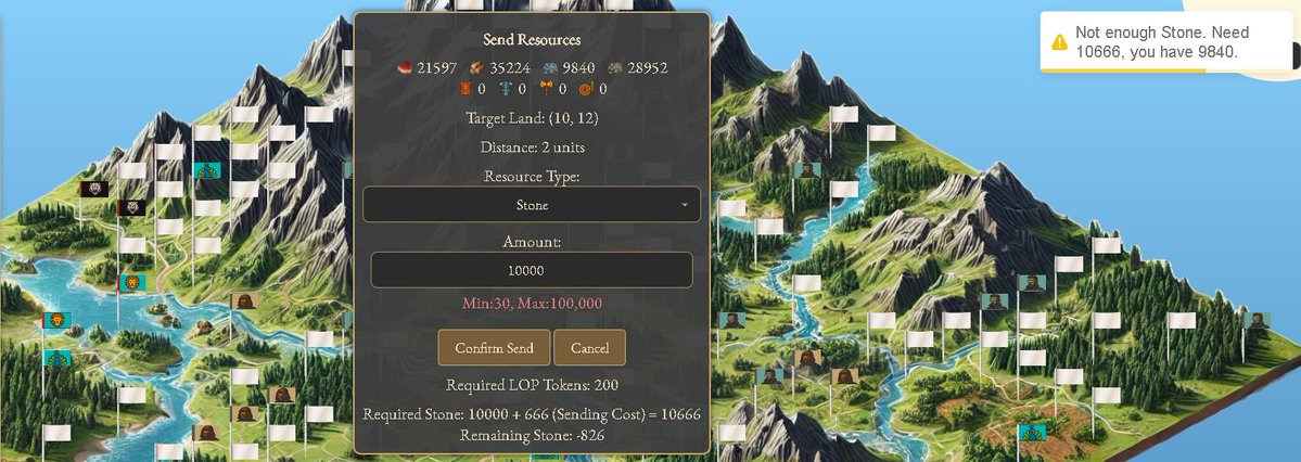 kilopicoin's tweet image. ⚔️ Masters of Management Update ⚔️

Resource sending issues have been fixed, minimum and maximum limits, calculations, fees, and warning messages are now clearer !

Rally your forces &amp;amp; claim your place in history: kilopi.net/mom/full/

#Web3 #StrategyGame #PlayToEarn