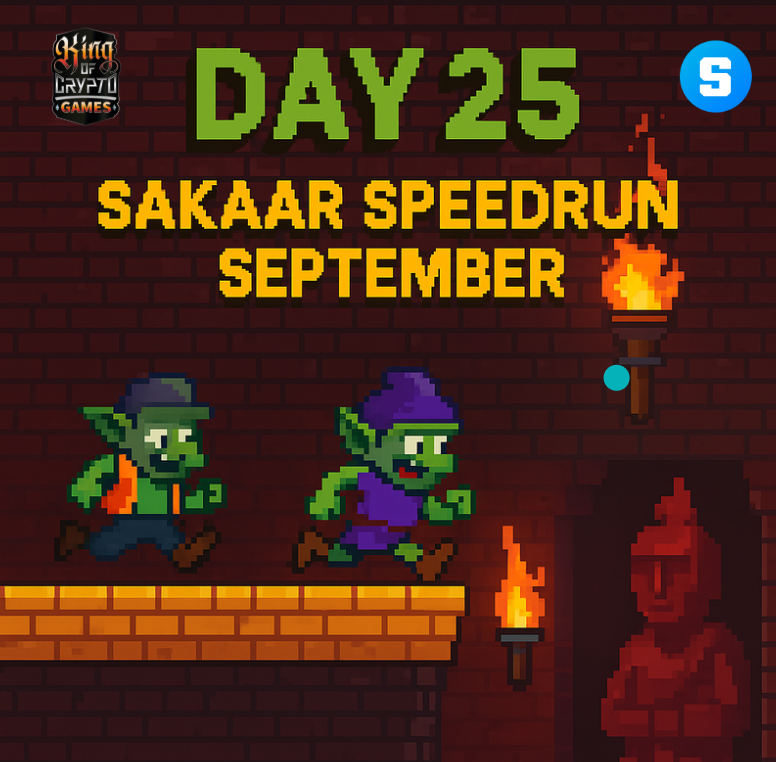 Day 25 – Sakaar Speedrun September!

Ends Sept 30
3 games. 930 SAND. Bonus quests +1 SAND each

CrystalRun👉tinyurl.com/TheGreatCrysta…
PakPak👉tinyurl.com/PakPakHopHop
MegaCityPvP👉tinyurl.com/Mega-City-PVP-…

medium.com/@kocgames
discord.gg/KumVbqrgGD

#SakaarSeptember #KOCGames