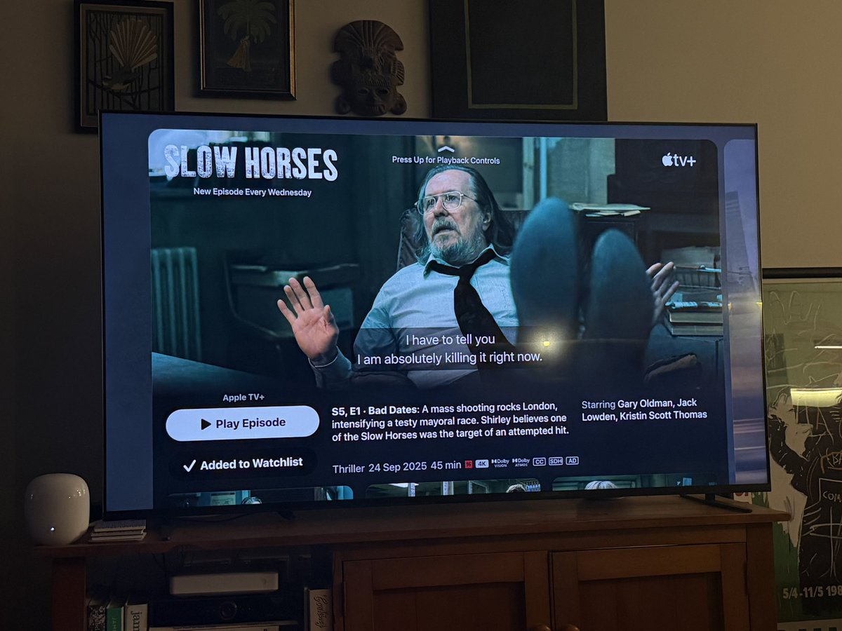 Fire up that Apple TV subscription again