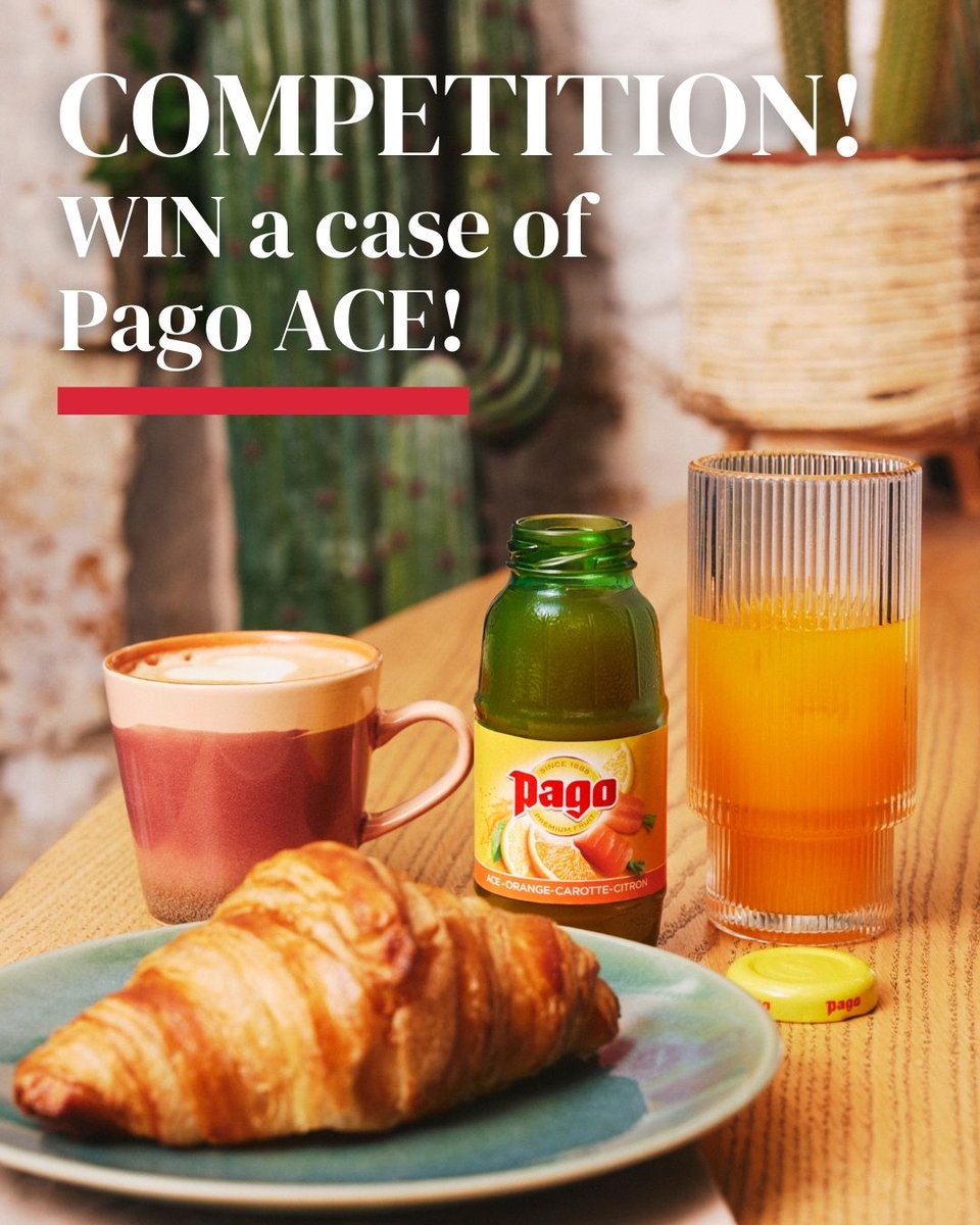 🍊🥕🍋 #WIN a case of Pago ACE Juice in this month's #COMPETITION 🎉 It's the PERFECT breakfast juice 🍋🥕🍊

To enter, simply 💬 comment #PagoAce and: 

👍 Like/follow us here on X
🧡 Share the love by TAGGING your friends and sharing this post.

1/4