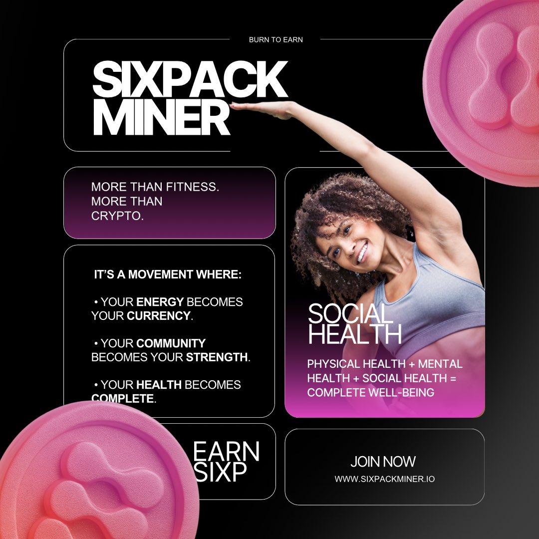sixpackminer's tweet image. Other #M2E apps: walk a bit, earn a bit.
Sixpack Miner: every calorie you burn turns into real power.

We’re not just counting your steps, we’re counting your life energy.
Your workout. Your grocery run. Even your daily hustle… 

🏆 all fuel your rewards.

This isn’t just…