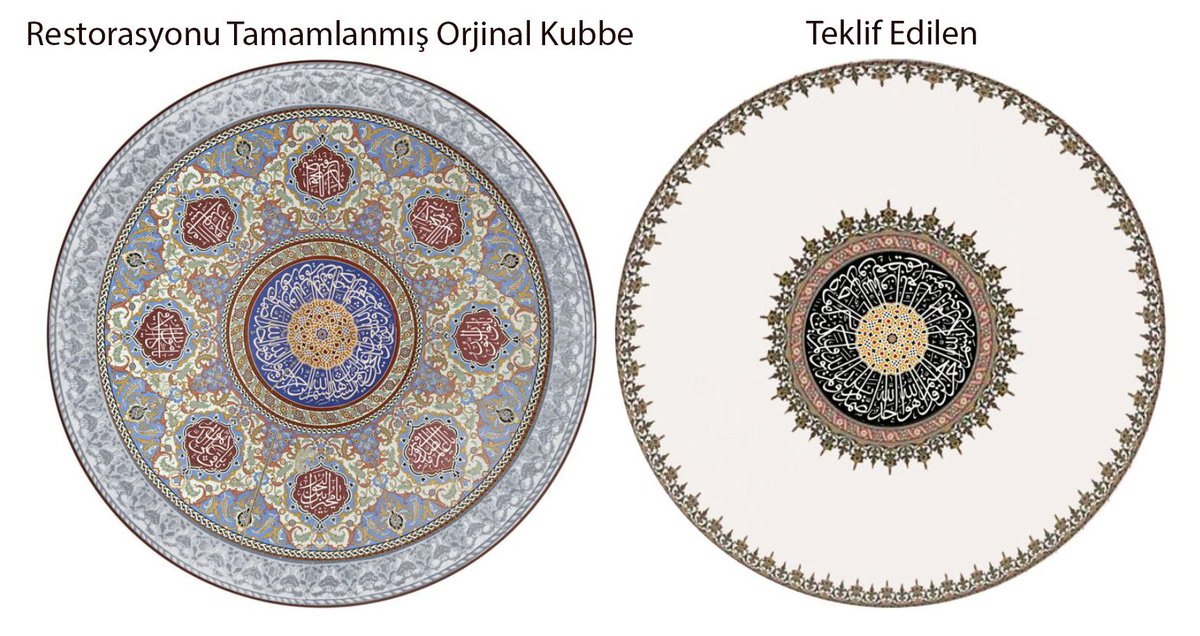 Tarihi eserlerin ruhu vardır. O ruhu değiştirmek; özünü bozmaktır.

Restorasyonların amacı özü ve aslını korumak, sağlamlaştırmak, muhafaza etmek olmalı. Selimiye'nin özü korunmalı.
Bu kubbenin eşsiz güzelliği ihtimamla muhafaza edilmeli. #SelimiyeCamii