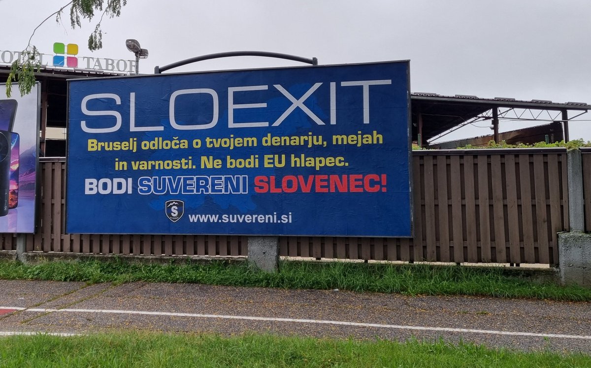 DKaloh's tweet image. Jutri @SuvereniSLO uradno odpiramo nacionalno razpravo o tem, ali nam članstvo v EU in članstvo v Natu kot državi slovenskega naroda bolj koristi ali bolj škodi. #sloexit