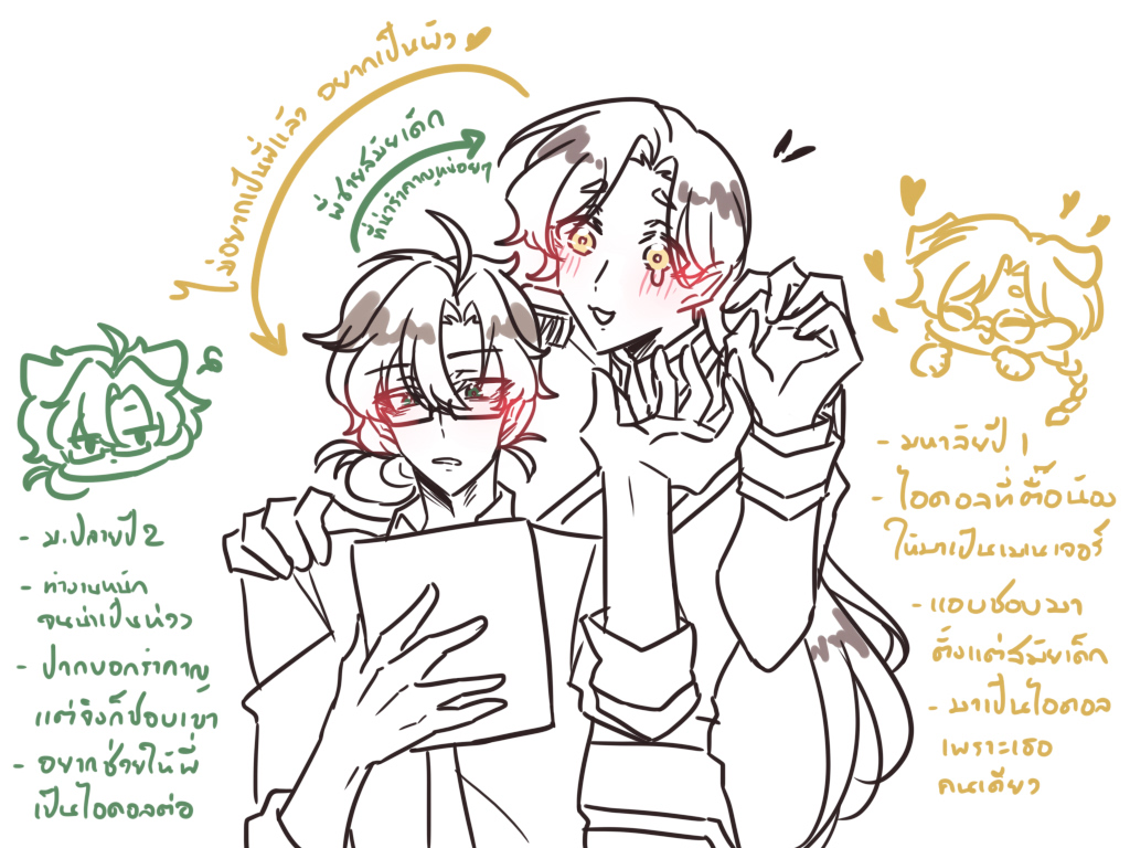 these guys look so cute together

guess i have to draw their story