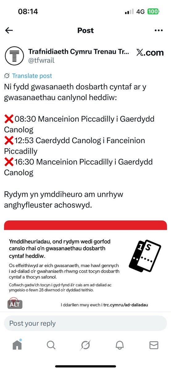 How many spellings does the Welsh language have for Manchester Piccadilly?  3 options here but why the different versions?